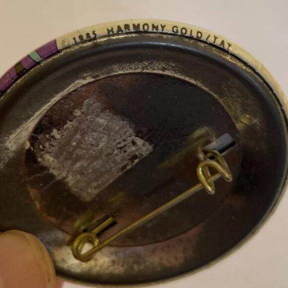 Robotech Harmony Gold Exetore Button Pin Back 1985 2 Inches Rare Hat Backpack - Picture 3 of 6